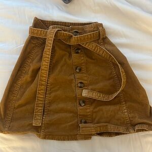 American Eagle Mustard Yellow Denim Skirt.